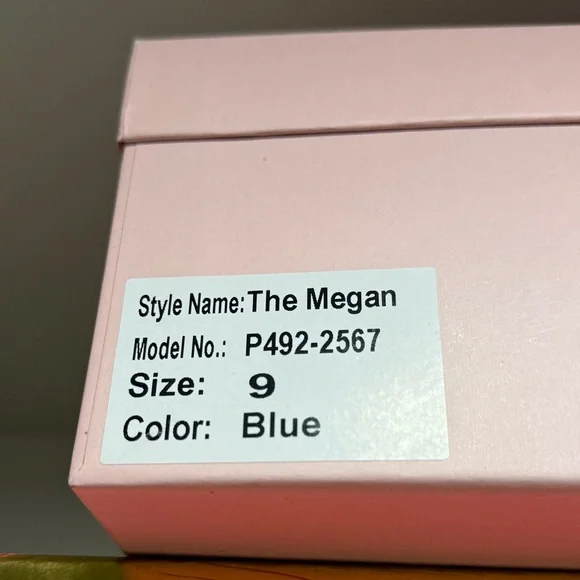 Marfa Cream and Blue Ankle Boots with Bow Detail - Picture 10 of 13